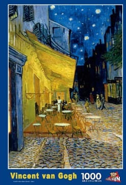 cafeetje vincent van gogh puzzel  stukjes