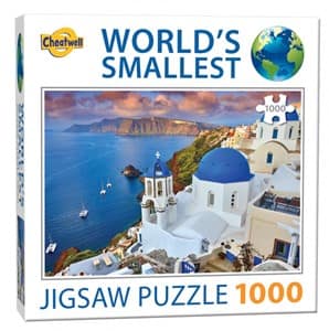 world s smallest santorini puzzel  stukjes