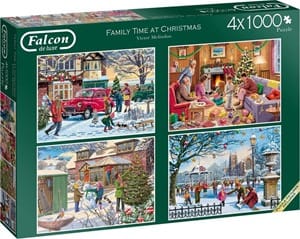 falcon family time at christmas puzzel   stukjes