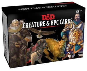 dungeon dragons creature and npc cards