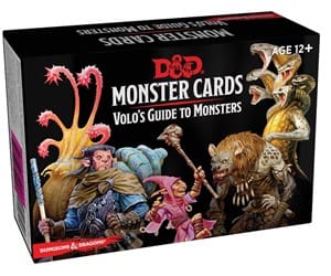 d d monster cards volo s guide to monsters