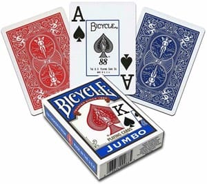 bicycle pokerkaarten rider back jumbo