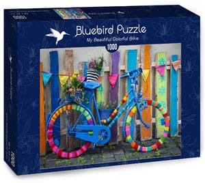 my beautiful colorful bike puzzel  stukjes
