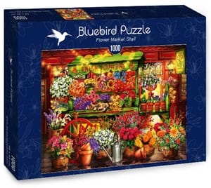 flower market stall puzzel  stukjes