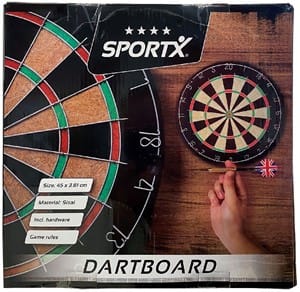 sportx dartbord sisal