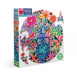 birds and flowers puzzel  stukjes