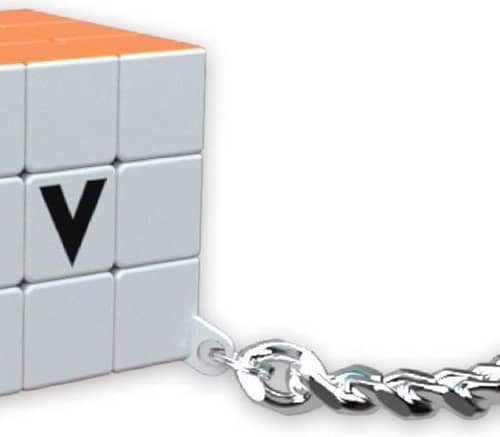 v cube  sleutelhanger vierkant