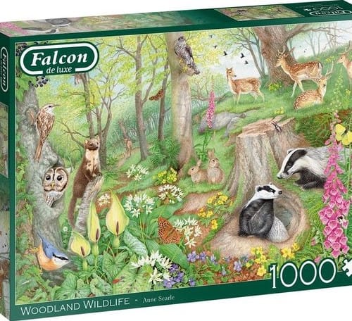 falcon woodland wildlife puzzel  stukjes