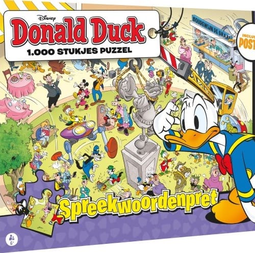 donald duck spreekwoordenpret puzzel  stukjes