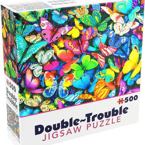 double trouble puzzel butterflies  stukjes