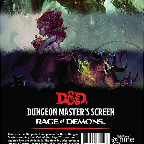 dungeon dragons rage of demons dm screen