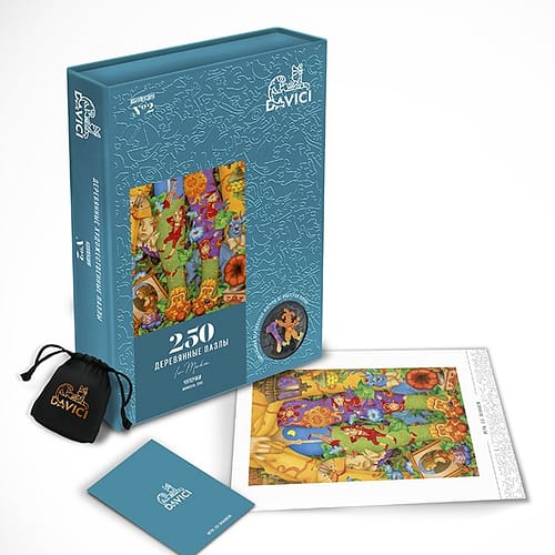 davici sokken houten puzzel  stukjes