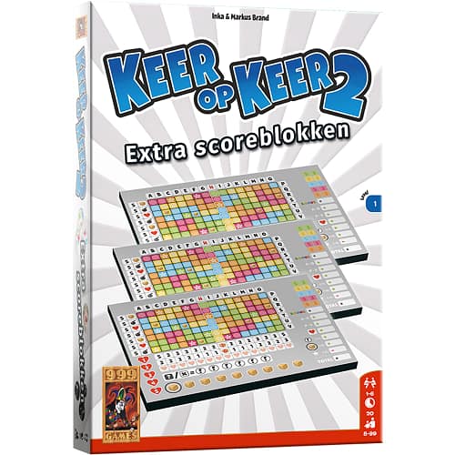 Scoreblokken Keer op Keer  drie stuks Level