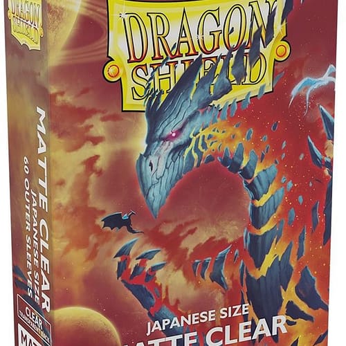 dragon shield sleeves japanese matte clear  stuks