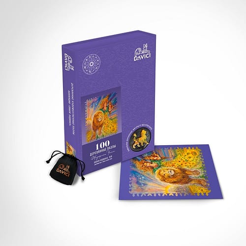 davici zodiac leeuw houten puzzel  stukjes