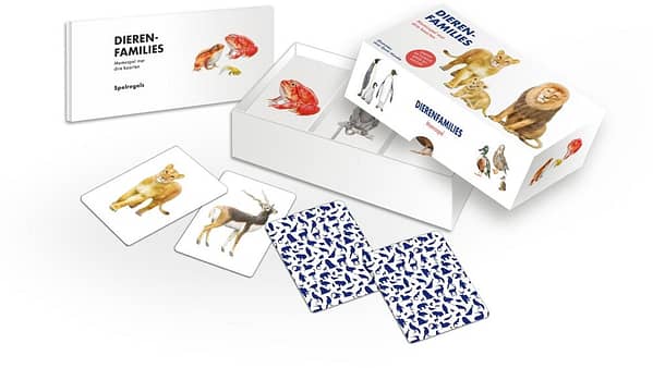 Dierenfamilies - Memospel met Drie Kaarten